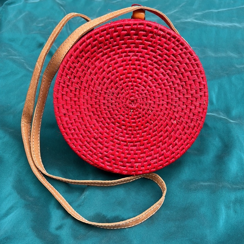 ❣️[vintage] wicker shoulder bag ❣️